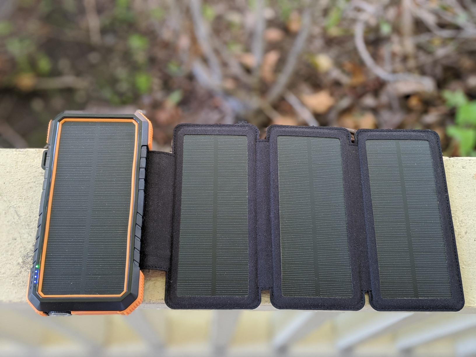 Portable Solar Powered Charger Panel Foldable photo review